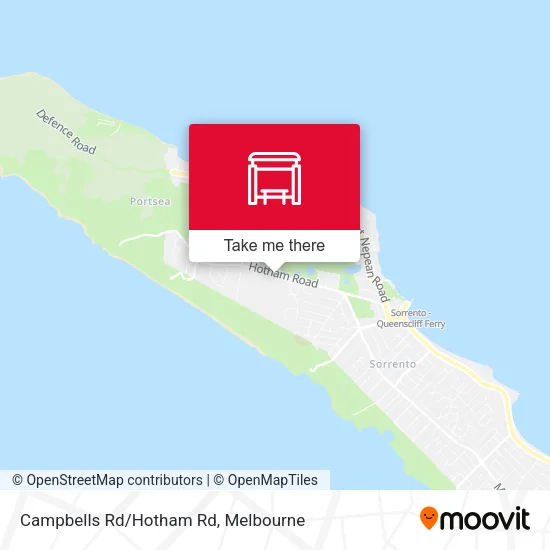 Campbells Rd/Hotham Rd map
