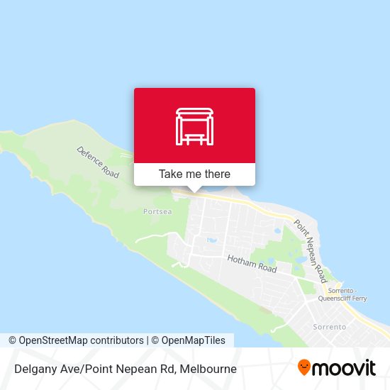 Delgany Ave/Point Nepean Rd map