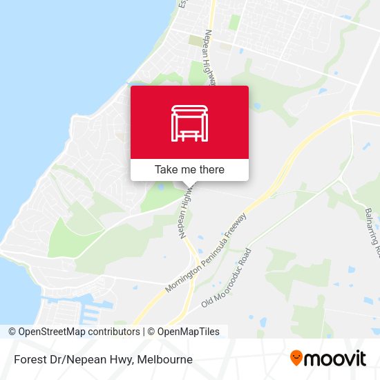 Forest Dr/Nepean Hwy map