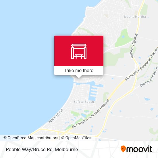 Pebble Way/Bruce Rd map