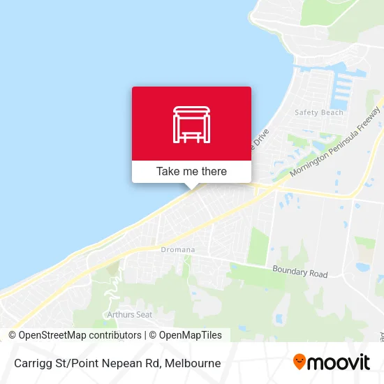 Carrigg St/Point Nepean Rd map