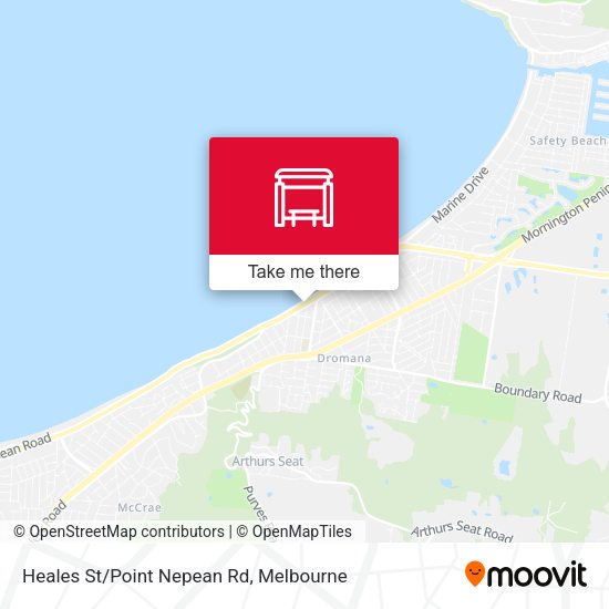 Heales St/Point Nepean Rd map