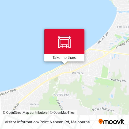 Visitor Information / Point Nepean Rd map
