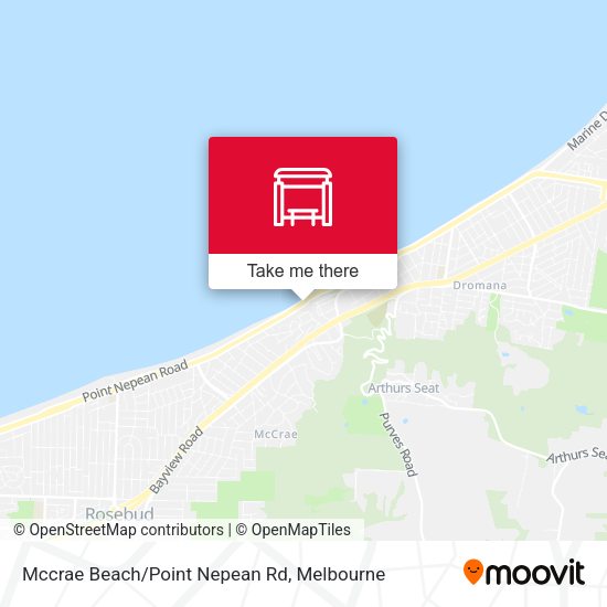 Mccrae Beach/Point Nepean Rd map