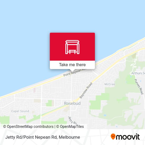 Jetty Rd/Point Nepean Rd map