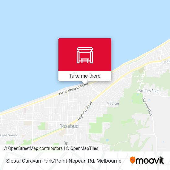 Siesta Caravan Park / Point Nepean Rd map