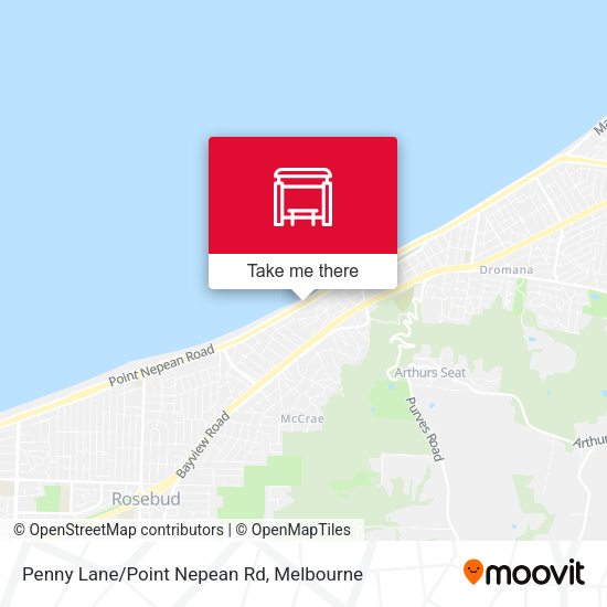 Penny Lane/Point Nepean Rd map