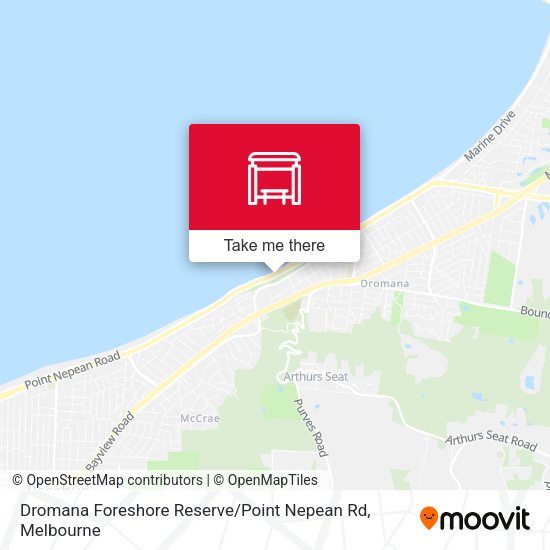 Dromana Foreshore Reserve / Point Nepean Rd map
