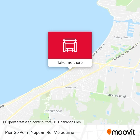 Mapa Pier St/Point Nepean Rd