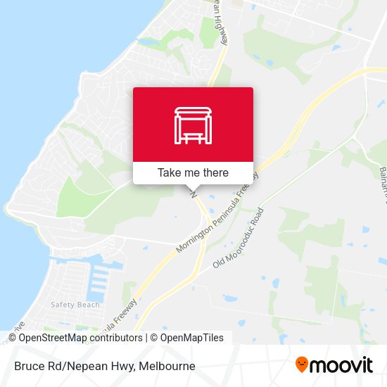 Bruce Rd/Nepean Hwy map