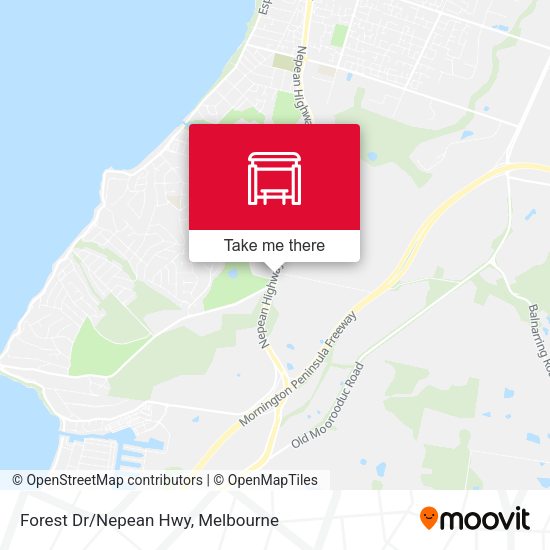 Forest Dr/Nepean Hwy map