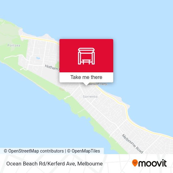 Ocean Beach Rd/Kerferd Ave map