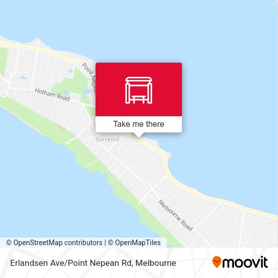 Erlandsen Ave/Point Nepean Rd map