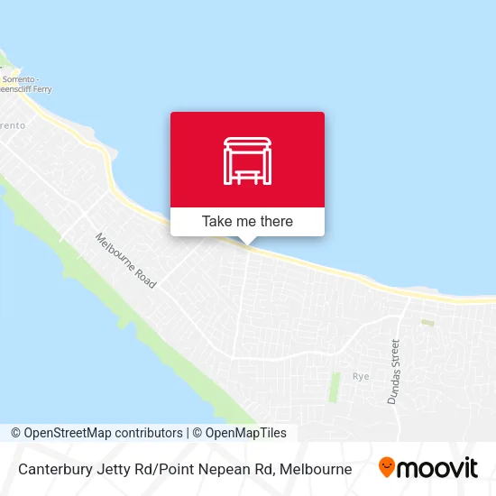 Canterbury Jetty Rd / Point Nepean Rd map