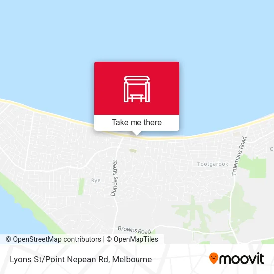 Lyons St/Point Nepean Rd map