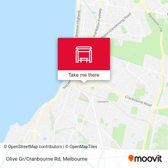 Olive Gr/Cranbourne Rd map