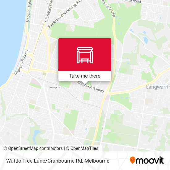 Wattle Tree Lane/Cranbourne Rd map