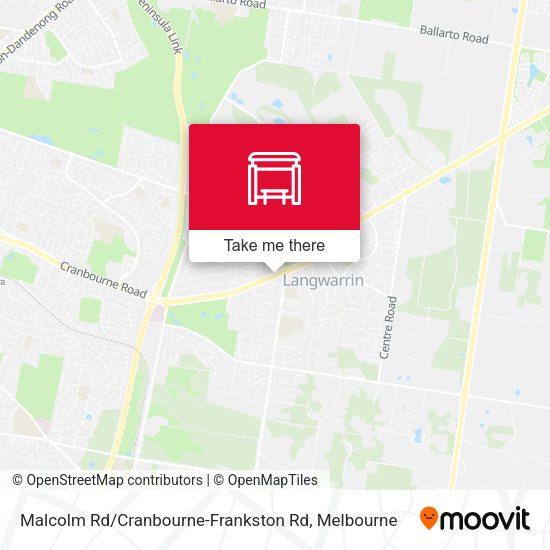 Malcolm Rd / Cranbourne-Frankston Rd map