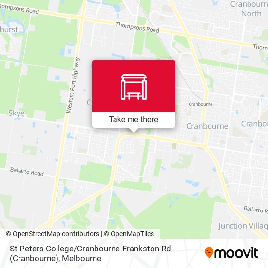 St Peters College / Cranbourne-Frankston Rd map