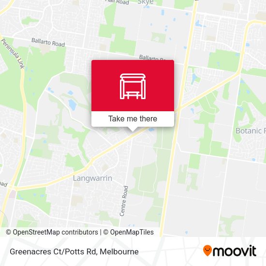Greenacres Ct/Potts Rd map