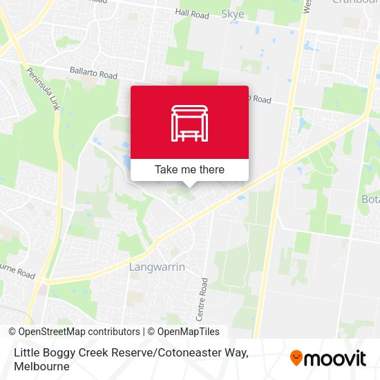 Little Boggy Creek Reserve / Cotoneaster Way map