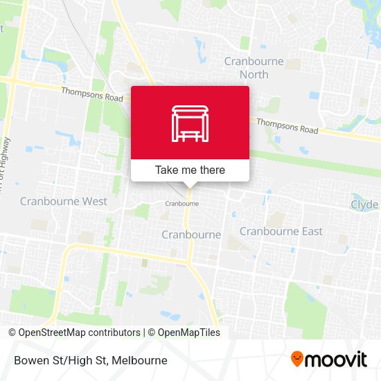 Bowen St/High St map