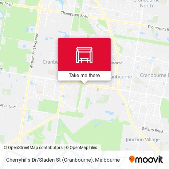 Mapa Cherryhills Dr / Sladen St (Cranbourne)