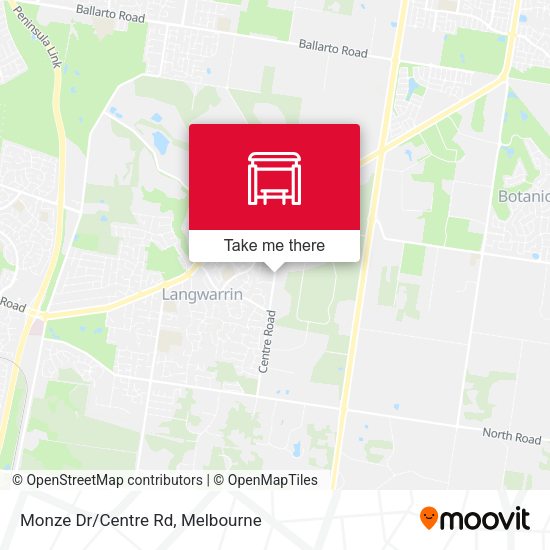 Monze Dr/Centre Rd map
