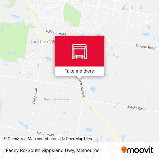 Facey Rd/South Gippsland Hwy map