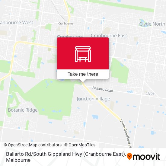 Mapa Ballarto Rd / South Gippsland Hwy (Cranbourne East)