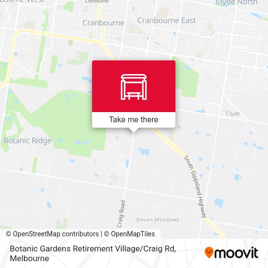 Botanic Gardens Retirement Village / Craig Rd map