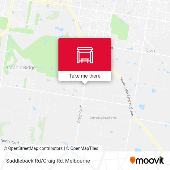 Saddleback Rd/Craig Rd map