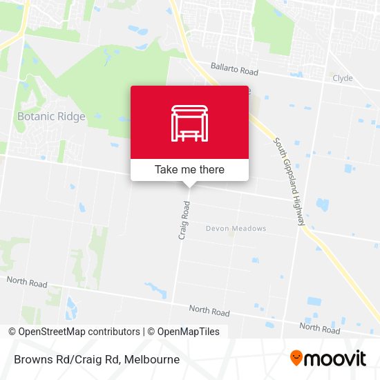 Browns Rd/Craig Rd map