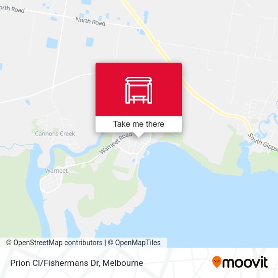 Prion Cl/Fishermans Dr map
