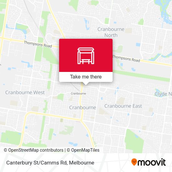 Canterbury St/Camms Rd map