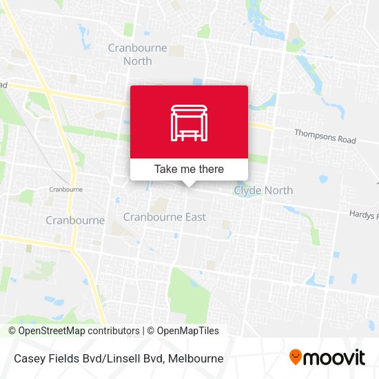 Casey Fields Bvd/Linsell Bvd map