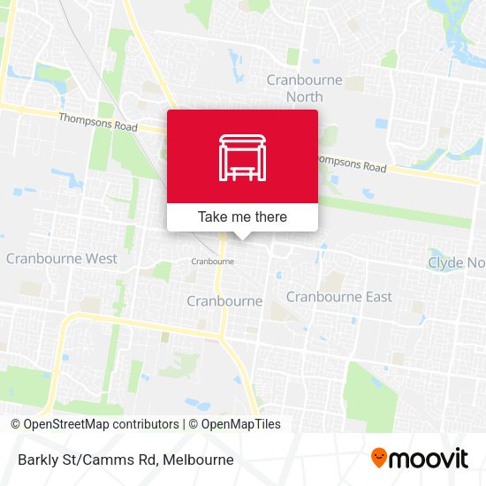 Barkly St/Camms Rd map