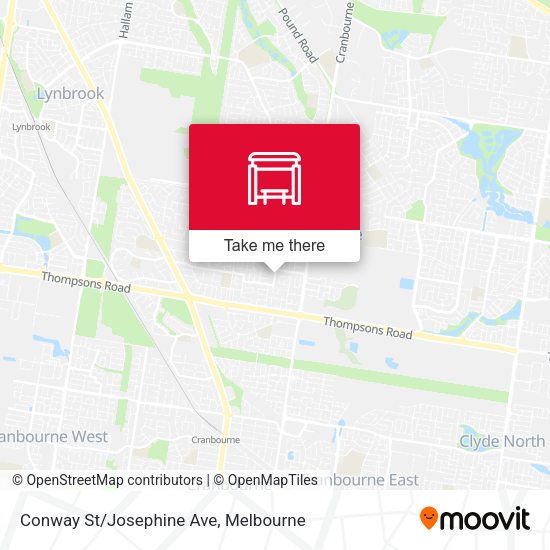 Conway St/Josephine Ave map