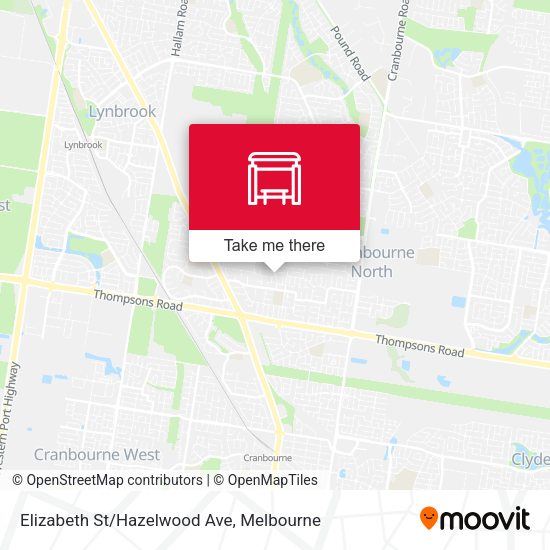 Elizabeth St/Hazelwood Ave map