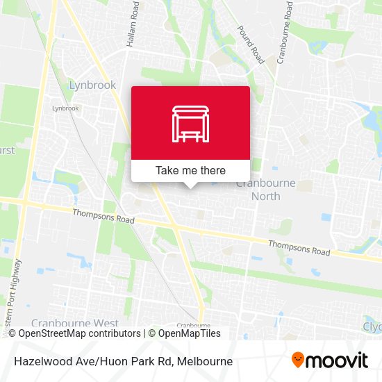 Hazelwood Ave/Huon Park Rd map