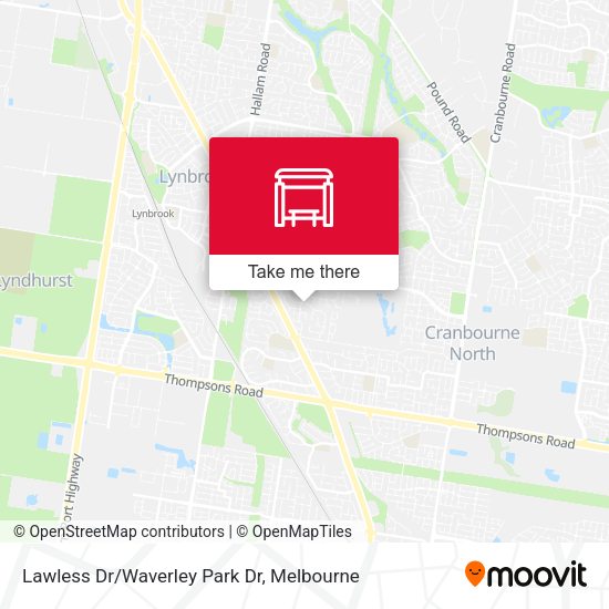 Lawless Dr/Waverley Park Dr map
