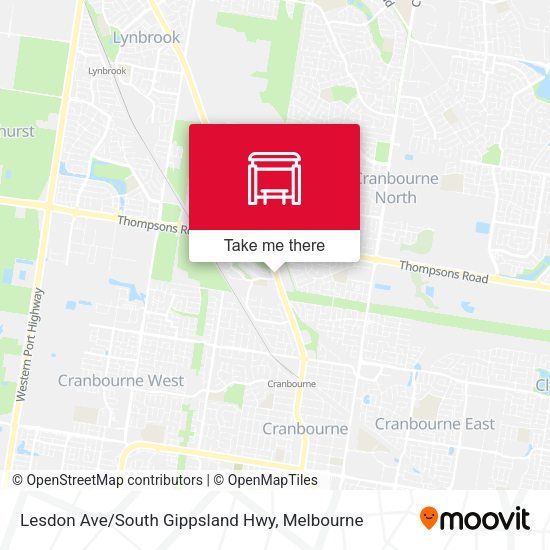 Lesdon Ave/South Gippsland Hwy map