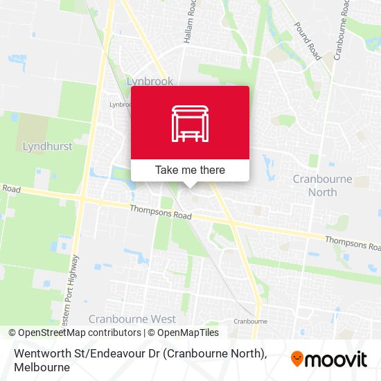 Wentworth St / Endeavour Dr (Cranbourne North) map