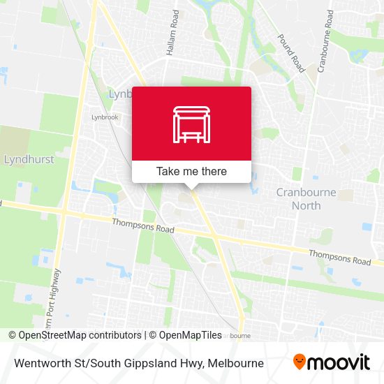 Wentworth St / South Gippsland Hwy map