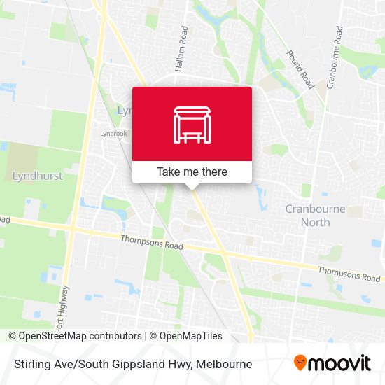 Stirling Ave / South Gippsland Hwy map