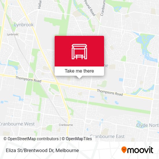 Eliza St/Brentwood Dr map