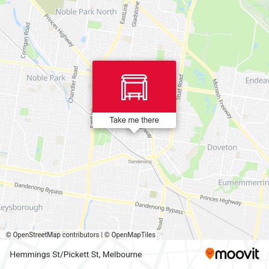 Hemmings St/Pickett St map