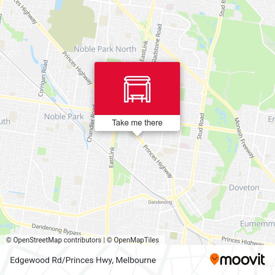 Edgewood Rd/Princes Hwy map