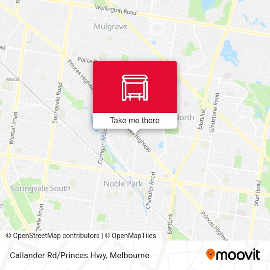 Callander Rd/Princes Hwy map
