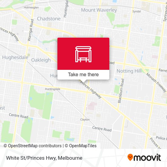 White St/Princes Hwy map